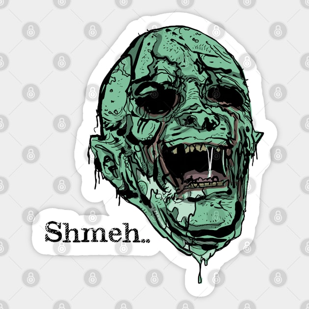 shmeh... Sticker by Lambdog comics!